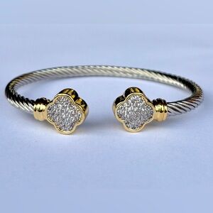 Elegant Gold and Silver Bracelet
